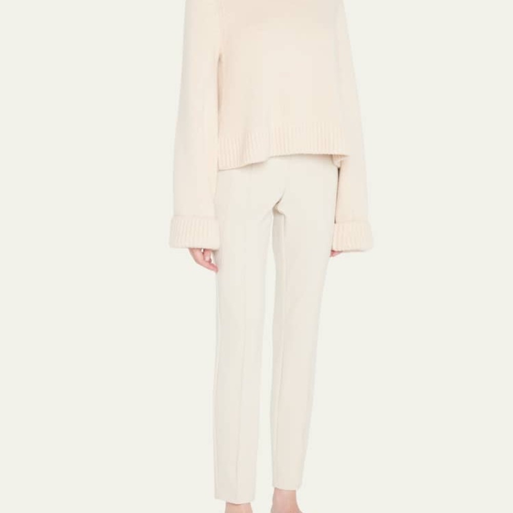 NWT Lafayette 148 New York, Sand colored, Straight Leg Pants,